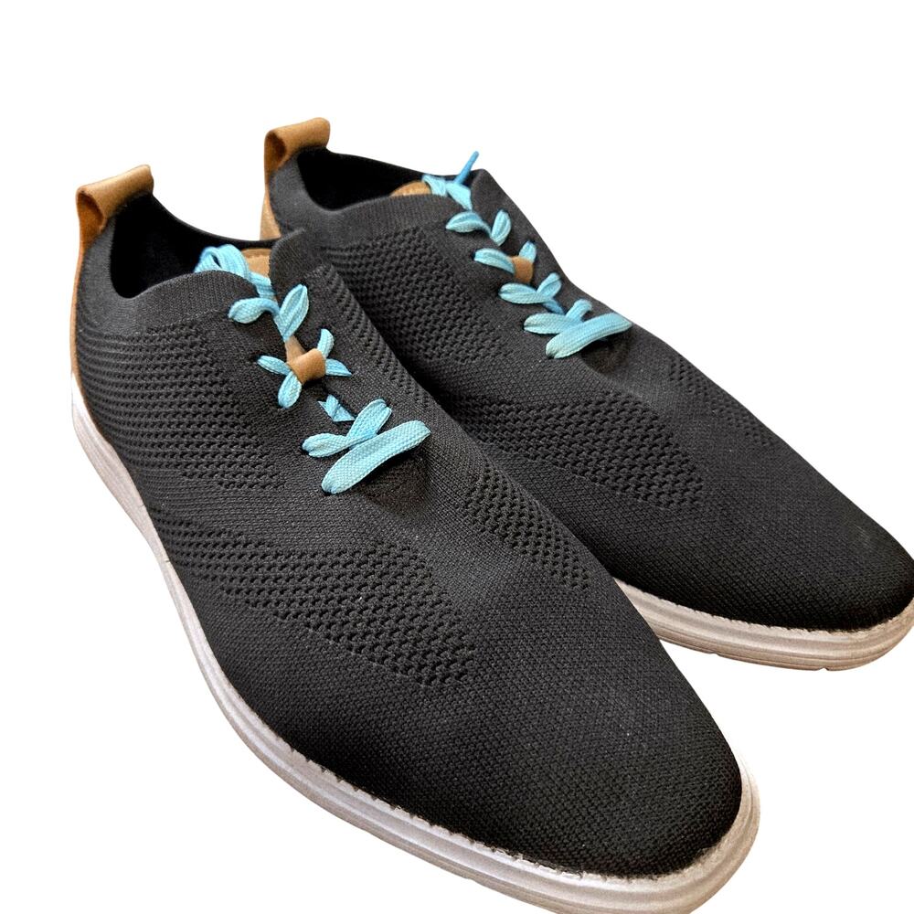 Men's 12 Black Light Weight Casual Tennis Shoe Loafers  (46)